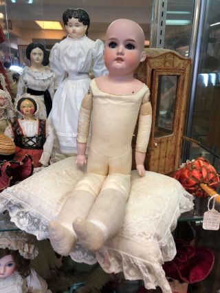 26” Antique Armand Marseille 370 Doll Example Silk Lashes