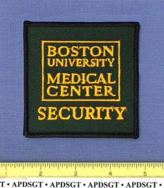 Boston University Medical Center Security 1 Massachusetts Hospital Police Patch