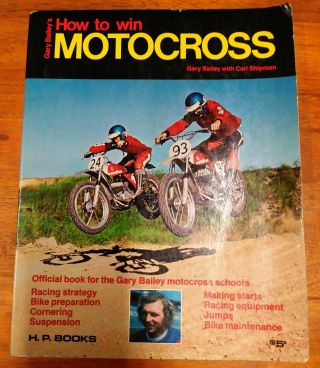 How To Win Motocross By Gary Bailey Book Vintage Husqvarna Bultaco Yamaha Cz Dkw
