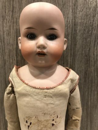Antique Ernst Heubach Koppelsdorf Bisque Doll 12 " Kid Body 275 12/0 Germany