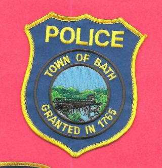 Maine - Covered Bridge Patch - Bath Police Department