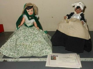 Vintage Madame Alexander Dolls Scarlett W Hoop Dress & Mammy