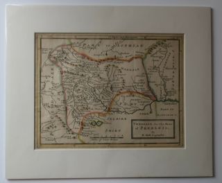 Tweddale Alias The Shire Of Peebles,  Scotland By Herman Moll Circa 1732