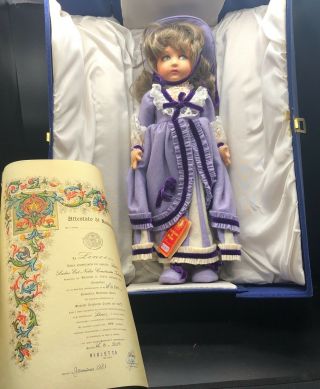 Lenci Italian " Violetta " Vintage Doll With Case And Certificate