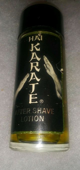 Vintage Hai Karate After Shave Lotion 4 Fl Oz Pfizer 6040 Nearly Full