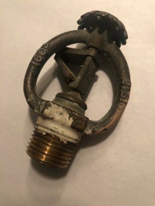 Antique Vintage Brass 1915 Rockwood Fire Sprinkler Head Model D 160 Worchester