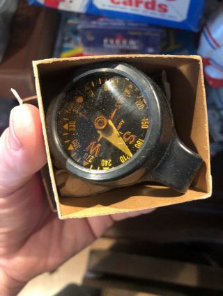 Vintage Admiral Scuba Diving Wrist Depth Gauge Compass West Germany Box Blk