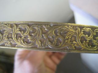 Vintage Brushed Brass Chandelier Parts Center 13 Inch Detective Ring ;part