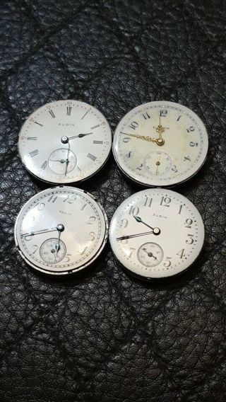 2 3/0 Size And 2 0 Size Elgin Poket Watch Movement