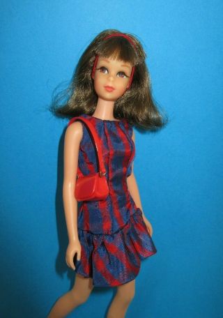 Vintage Barbie Francie - Beau Time Dress Altered To Fit Francie - Ooak