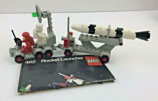 Vintage Lego 462 Rocket Launcher With Figures & Instructions