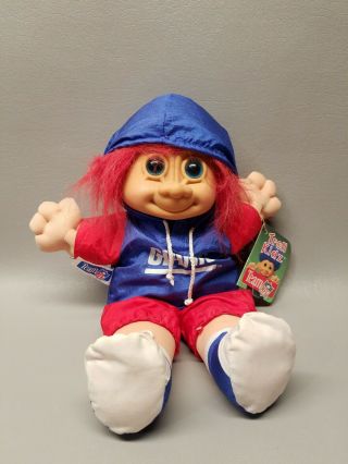 Vintage Russ Nfl York Giants 12” Troll Kidz Doll Stuffed W/ Tag