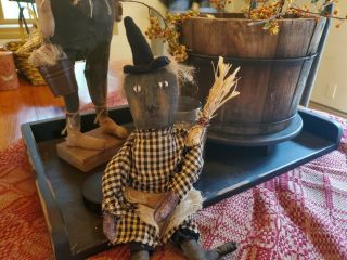 Primitive Witch Doll Reserved For Shelby