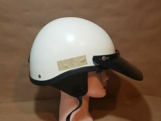 Vintage old BUCO TRAVELER Motorcycle Half Helmet w/ Visor 2