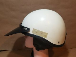 Vintage old BUCO TRAVELER Motorcycle Half Helmet w/ Visor 3
