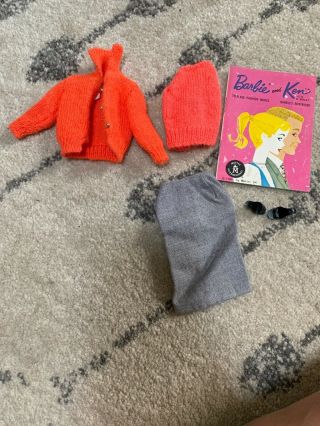 Vintage Mattel Barbie Doll Clothing Accessories Sweater Girl