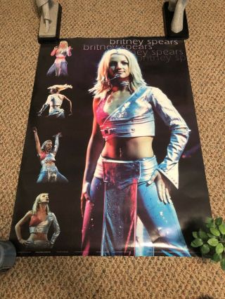 Vintage Britney Spears Poster Official Crazy Tour Singing Stronger