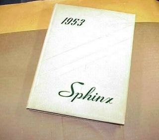 1953 Tamaqua,  Pa High School Yearbook " Sphinx " Senior Class John " Jack " Large