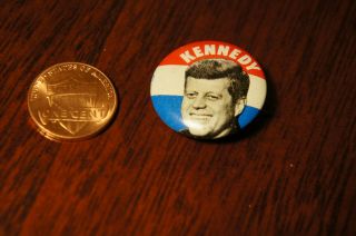 1960 John F.  Kennedy Campaign Lapel Pin Button Election Jfk Vintage Vtg