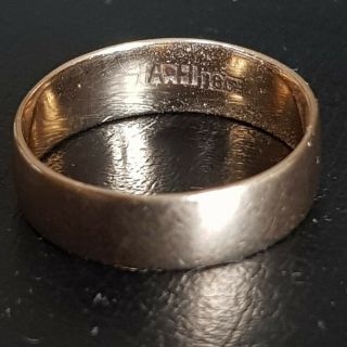 Antique 18ct Gold Victorian Wedding Ring Band - 3.  3 Gr - Size M