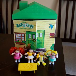 Vintage Cabbage Patch Kids & Mini Baby Doll Collector Case 1984 Tara Toys