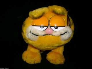 12 " Vintage 1981 Dakin Stuffed Animal Plush Garfield Orange Cat Toy Rare Htf M