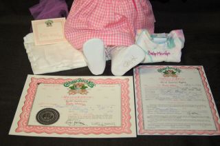 Vintage 1988 Cabbage Patch Doll with papers - Baby Marilyn BSM0656 / 2000 8