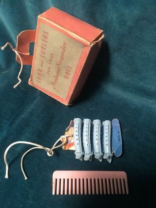 Madame Alexander Doll Comb And Curlers,  Vintage