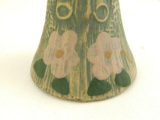 Antique/Arts & Crafts 1920 ' s Weller Pottery Luxor Matte Green Hand Painted Vase 6
