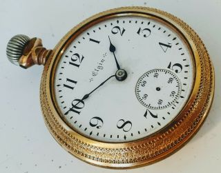 Antique 1900 Elgin Grade 250 Model 5 18s 17j Gold Filled Pocket Watch