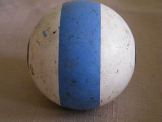 Set of Antique Clay (?) Pool Balls Stripes & Solid 1 - 7/8 