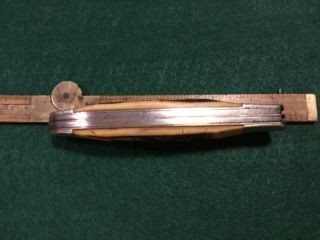 vintage Camillus 26 5 1/4” 2 blade hunter antler handles 7