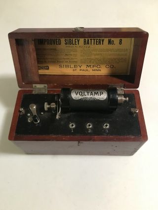 Voltamp Battery No 8 Medical Quackery Device Sibley Minnesota 1899 1901 Patent