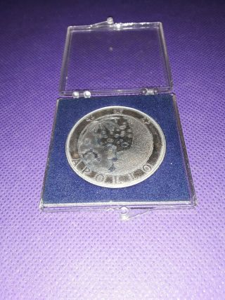 Nasa Astronaut Apollo 12 Medal Medallion Coin Silver Dollar Size