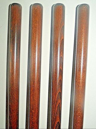 Dark Brown Shaft for Walking Stick Making Beech Wood Parts Accessories Canes x 1 3