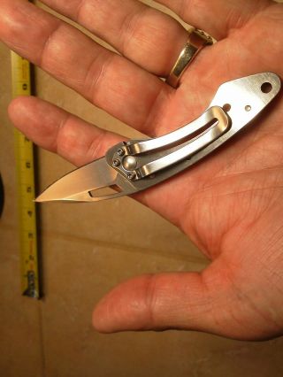 Gerber Trendy Stainless/Checkered Wood Handle Linerlock Pocket Knife 