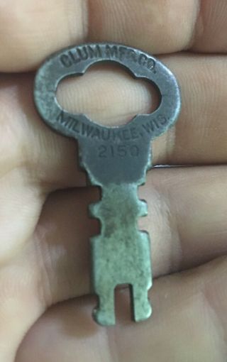 Vintage Antique Old Clum Switch Key 2150