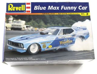 Blue Max Funny Car Revell 1:25 Model Kit 85 - 7661 Open Box Complete
