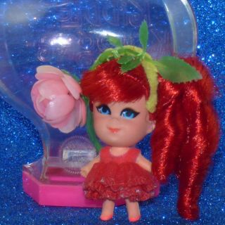 Mattel Vintage Liddle Kiddle Kologne Rosebud Doll Perfume Bottle Case No Stand