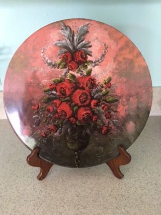 Arhaus Jennifer Lanne Artist Belfiore Floral Serving Platter Italy Roses