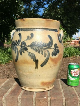 Decorated Stoneware Crock - Greensboro Pa
