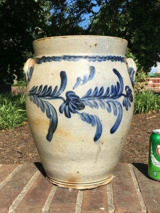 Decorated stoneware crock - Greensboro Pa 5
