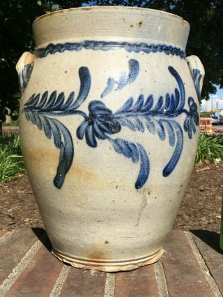 Decorated stoneware crock - Greensboro Pa 6
