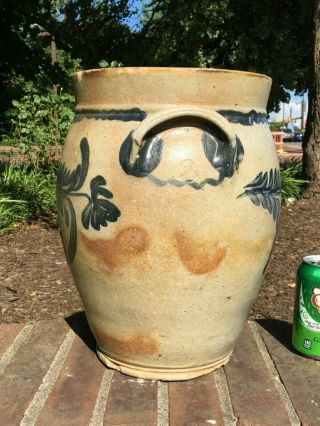 Decorated stoneware crock - Greensboro Pa 7