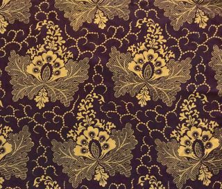 Early 19th Century Empire Block Print Linen Cotton C1810 333