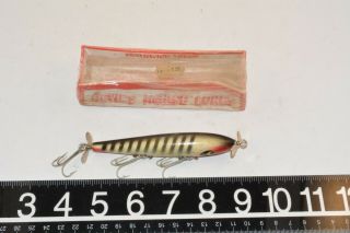 Old Wooden Jack K Smithwick And Son Lure Minnow Bait In The Box Louisana Made 1