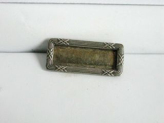 Antique Art Deco Sterling Silve Photo Frame Pin Brooch