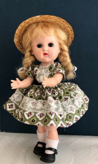 Vintage Vogue Bkw Ginny Doll In Her Late 50’s Tagged Dress