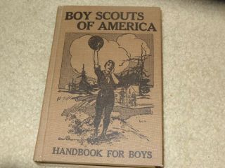 Boy Scout Bsa First Edition 1910 1911 Reprint 1970 1st Cover Handbook Book