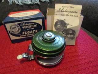 Pre - Owned Shakespeare 1837 Tru - Art Automatic Fly Rod Reel W/box & Booklet.